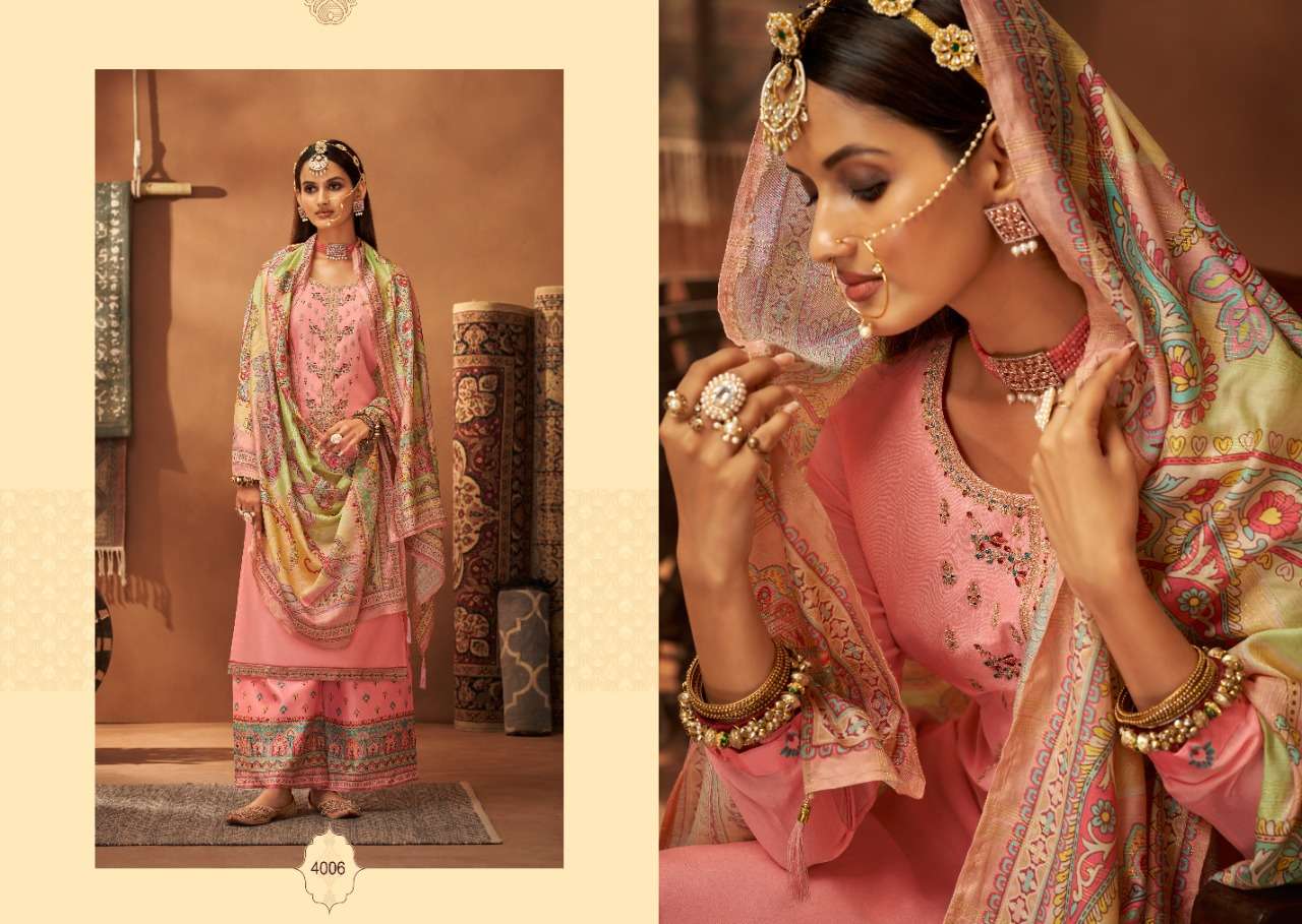 NAVAZO VOL-2 BY ZSM 4001 TO 4006 SERIES BEAUTIFUL SUITS COLORFUL STYLISH FANCY CASUAL WEAR & ETHNIC WEAR COTTON SILK EMBROIDERED DRESSES AT WHOLESALE PRICE