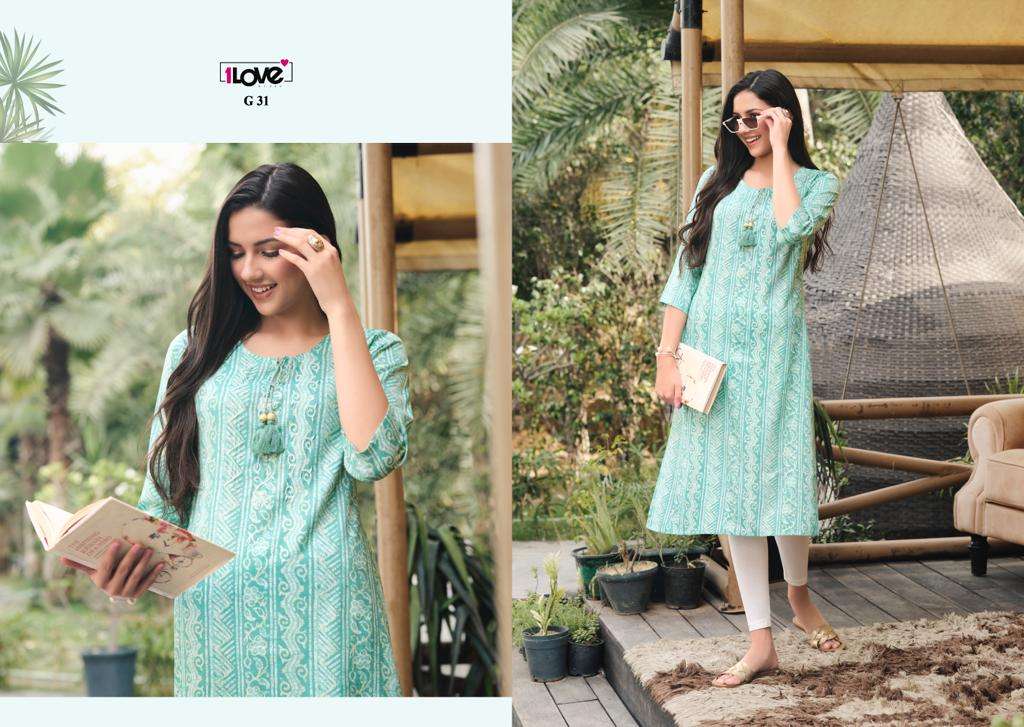 GOLD VOL-3 BY 1 LOVE 31 TO 38 SERIES DESIGNER STYLISH FANCY COLORFUL BEAUTIFUL PARTY WEAR & ETHNIC WEAR COLLECTION PREMIUM RAYON KURTIS AT WHOLESALE PRICE