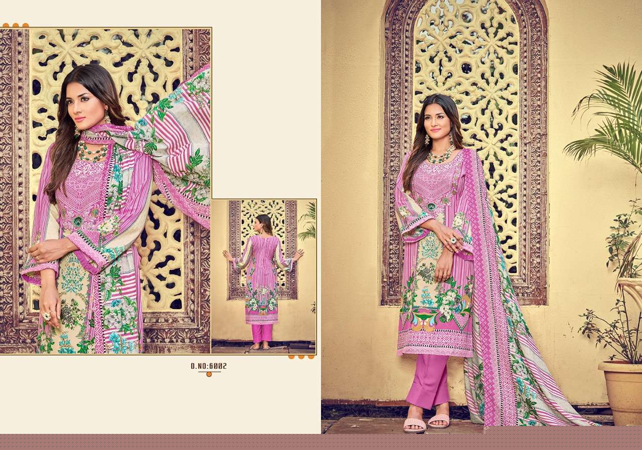 INAYAT VOL-6 BY ADEEVA TRENDZ 6001 TO 6010 SERIES BEAUTIFUL STYLISH SUITS FANCY COLORFUL CASUAL WEAR & ETHNIC WEAR & READY TO WEAR COTTON DIGITAL PRINTED DRESSES AT WHOLESALE PRICE