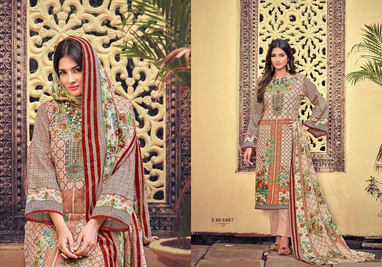 INAYAT VOL-6 BY ADEEVA TRENDZ 6001 TO 6010 SERIES BEAUTIFUL STYLISH SUITS FANCY COLORFUL CASUAL WEAR & ETHNIC WEAR & READY TO WEAR COTTON DIGITAL PRINTED DRESSES AT WHOLESALE PRICE