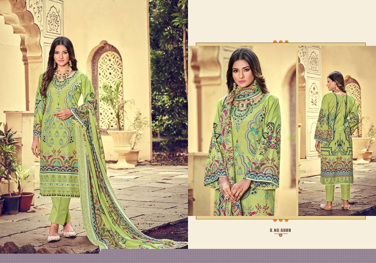 INAYAT VOL-6 BY ADEEVA TRENDZ 6001 TO 6010 SERIES BEAUTIFUL STYLISH SUITS FANCY COLORFUL CASUAL WEAR & ETHNIC WEAR & READY TO WEAR COTTON DIGITAL PRINTED DRESSES AT WHOLESALE PRICE
