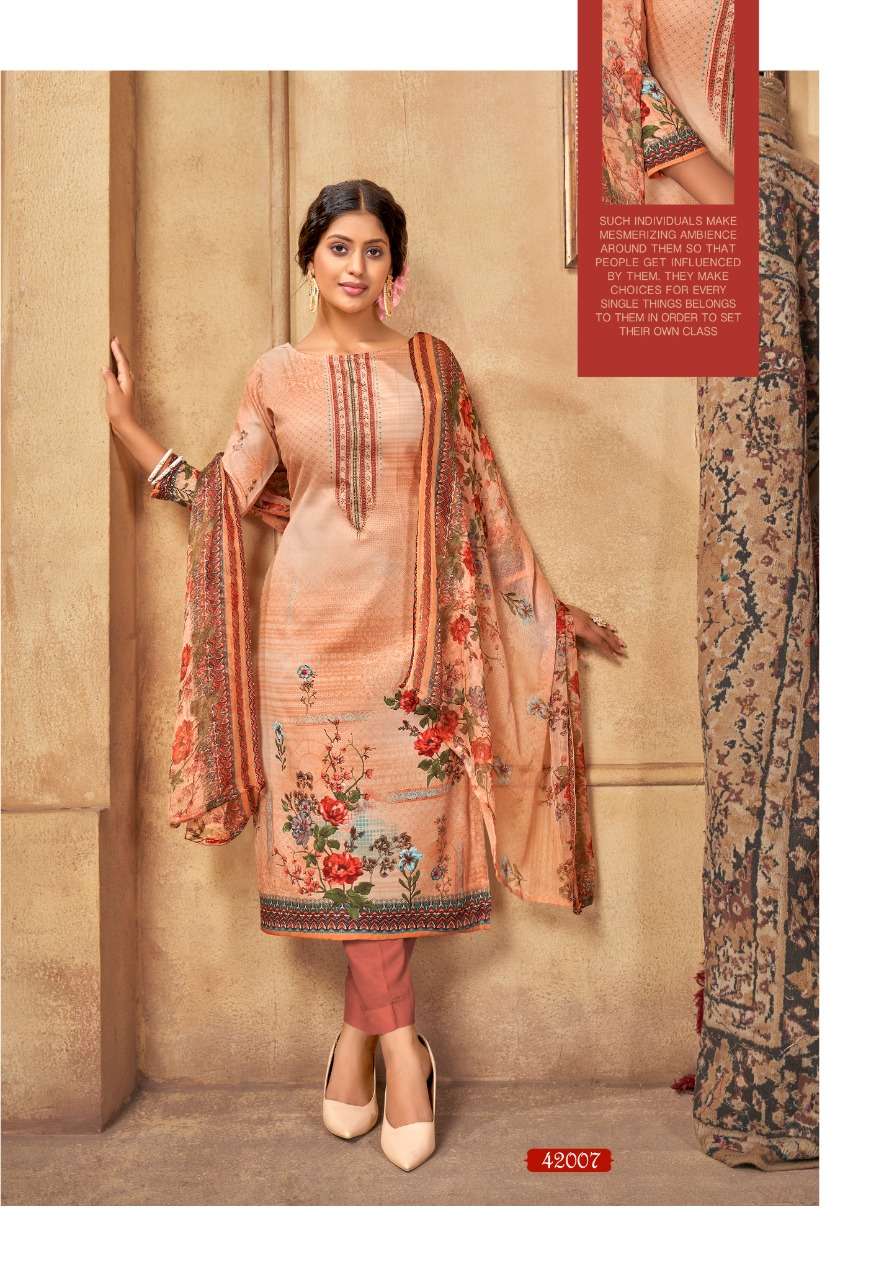 PUNJABI KUDI VOL-42 BY SHIV GORI SILK MILLS 42001 TO 42012 SERIES BEAUTIFUL WINTER COLLECTION SUITS STYLISH FANCY COLORFUL CASUAL WEAR & ETHNIC WEAR COTTON PRINT DRESSES AT WHOLESALE PRICE