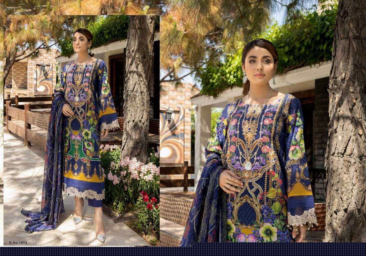ADANS LIBAS BY SAFINAZ 1013 TO 1017 SERIES BEAUTIFUL PAKISTANI SUITS COLORFUL STYLISH FANCY CASUAL WEAR & ETHNIC WEAR PURE LAWN COTTON DRESSES AT WHOLESALE PRICE