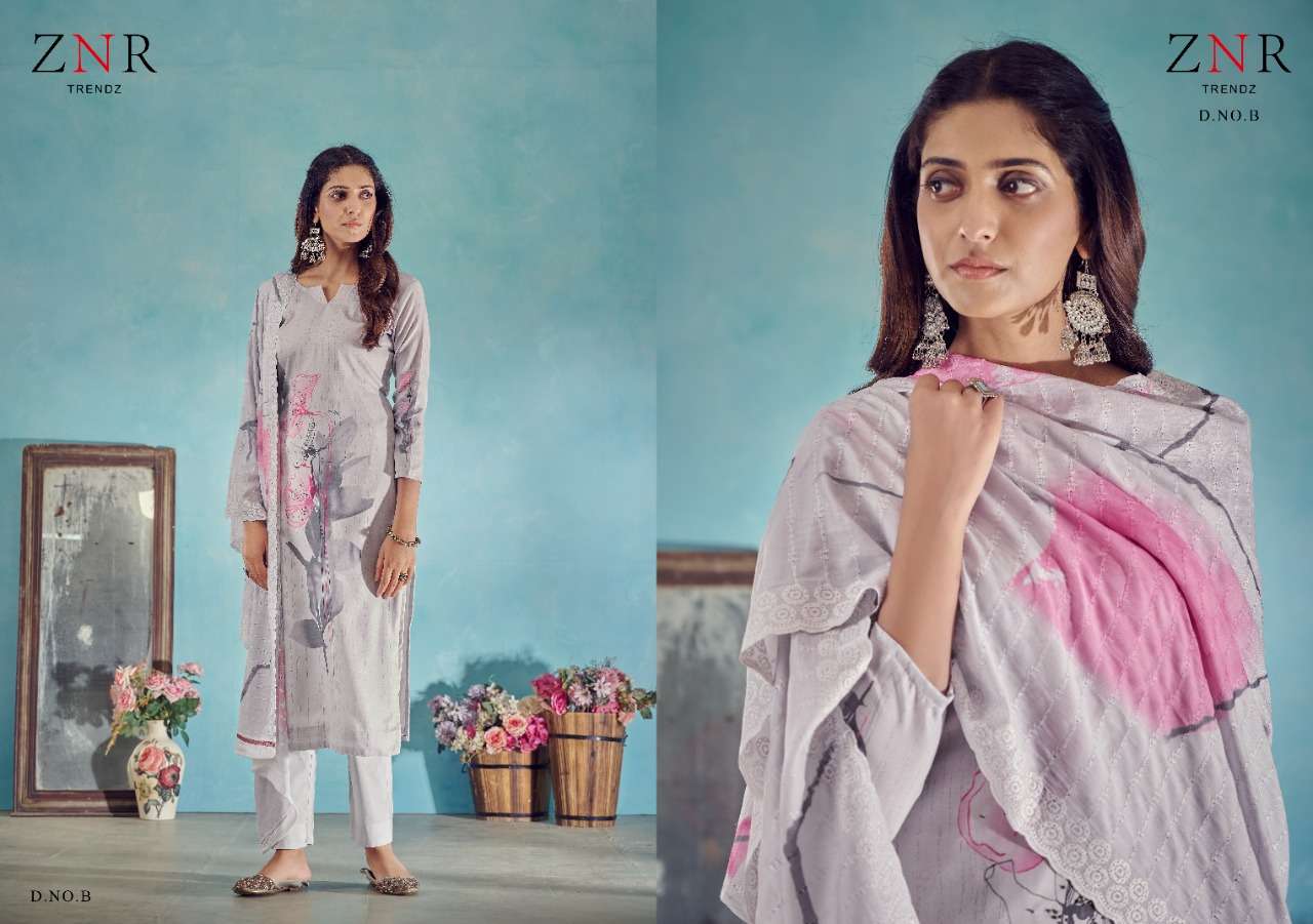 ADITI BY ZNR TRENDZ A TO D SERIES BEAUTIFUL SUITS COLORFUL STYLISH FANCY CASUAL WEAR & ETHNIC WEAR PURE JAM COTTON DIGITAL PRINT DRESSES AT WHOLESALE PRICE
