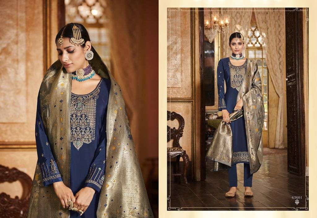 NAFS BY RIANA 63600 TO 63606 SERIES BEAUTIFUL SUITS COLORFUL STYLISH FANCY CASUAL WEAR & ETHNIC WEAR CREPE EMBROIDERED DRESSES AT WHOLESALE PRICE