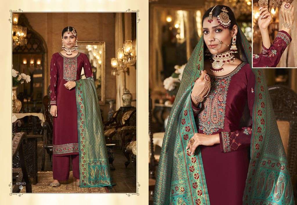 NAFS BY RIANA 63600 TO 63606 SERIES BEAUTIFUL SUITS COLORFUL STYLISH FANCY CASUAL WEAR & ETHNIC WEAR CREPE EMBROIDERED DRESSES AT WHOLESALE PRICE