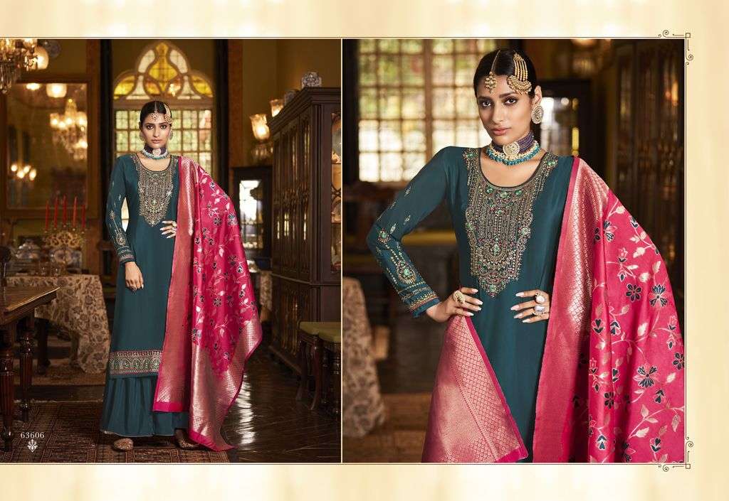 NAFS BY RIANA 63600 TO 63606 SERIES BEAUTIFUL SUITS COLORFUL STYLISH FANCY CASUAL WEAR & ETHNIC WEAR CREPE EMBROIDERED DRESSES AT WHOLESALE PRICE