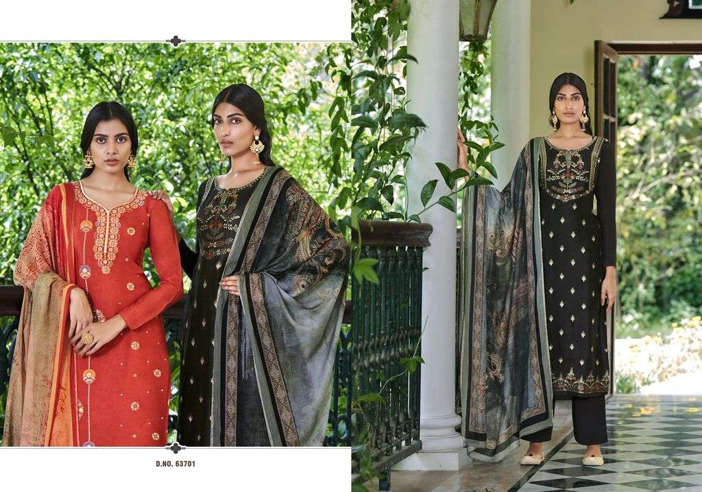 KANAV BY RIANA 63700 TO 63706 SERIES BEAUTIFUL SUITS COLORFUL STYLISH FANCY CASUAL WEAR & ETHNIC WEAR VISCOSE SILK DRESSES AT WHOLESALE PRICE