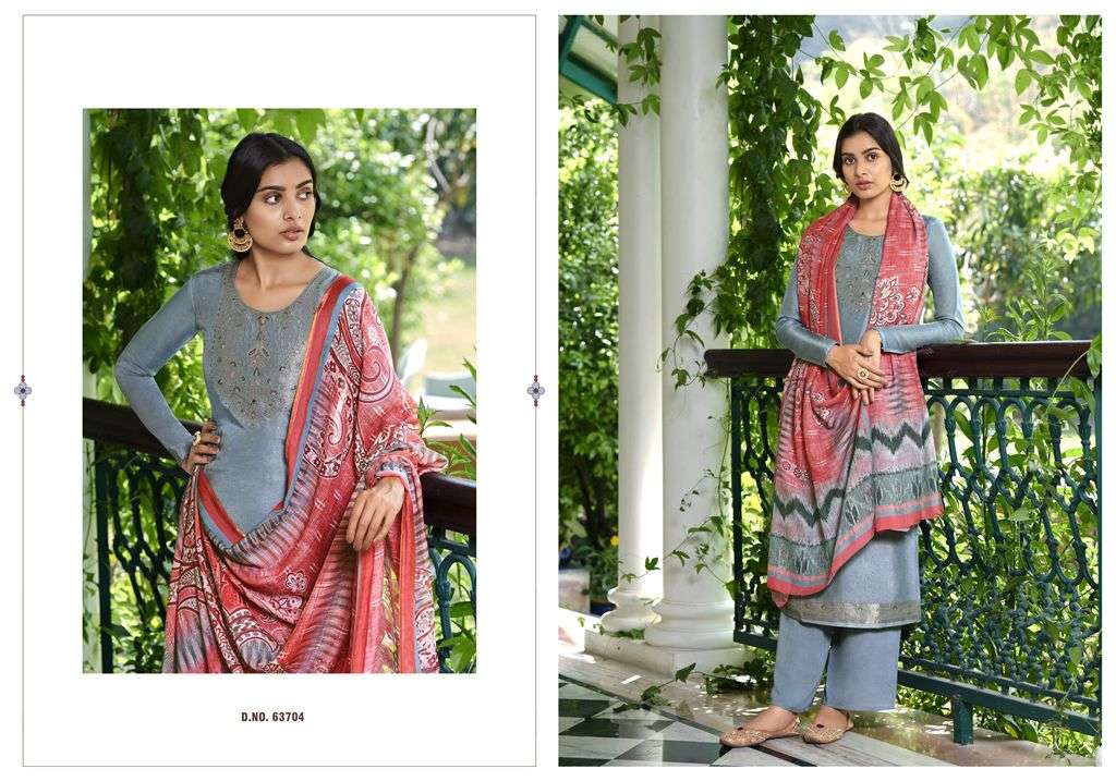 KANAV BY RIANA 63700 TO 63706 SERIES BEAUTIFUL SUITS COLORFUL STYLISH FANCY CASUAL WEAR & ETHNIC WEAR VISCOSE SILK DRESSES AT WHOLESALE PRICE