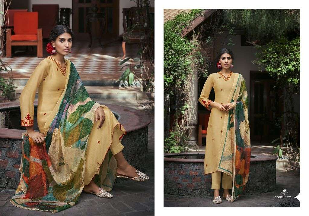 SURALI BY RIANA 15700 TO 15706 SERIES BEAUTIFUL SUITS COLORFUL STYLISH FANCY CASUAL WEAR & ETHNIC WEAR PURE SILK EMBROIDERED DRESSES AT WHOLESALE PRICE