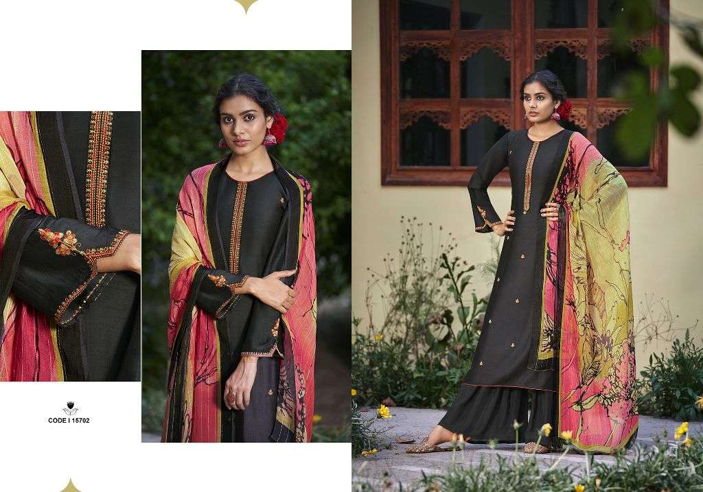 SURALI BY RIANA 15700 TO 15706 SERIES BEAUTIFUL SUITS COLORFUL STYLISH FANCY CASUAL WEAR & ETHNIC WEAR PURE SILK EMBROIDERED DRESSES AT WHOLESALE PRICE
