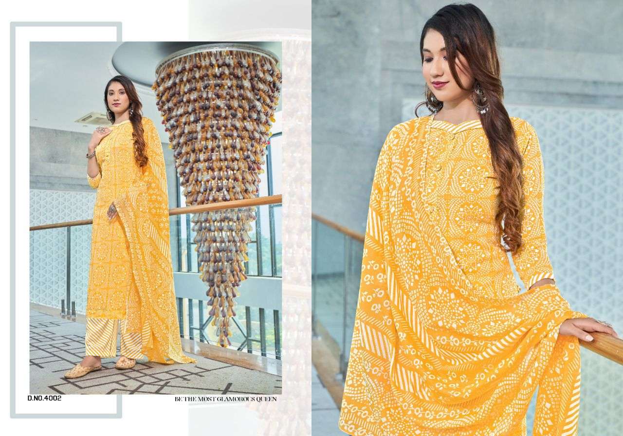 RUMY VOL-4 BY RADHA FAB 4001 TO 4010 SERIES BEAUTIFUL STYLISH SUITS FANCY COLORFUL CASUAL WEAR & ETHNIC WEAR & READY TO WEAR HEAVY COTTON PRINTED DRESSES AT WHOLESALE PRICE