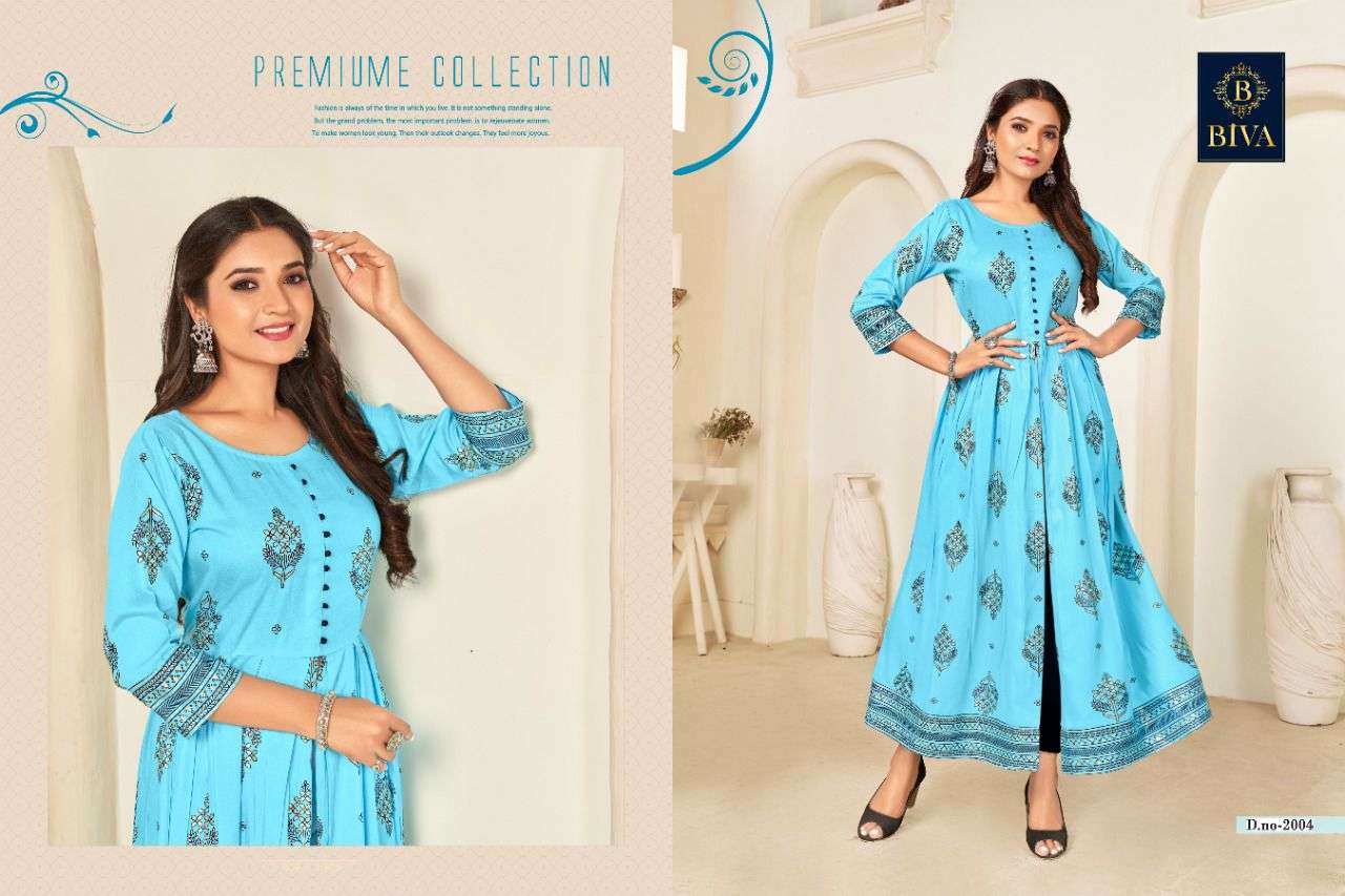 BELLEZA FOIL BY BIVA 2001 TO 2006 BEAUTIFUL STYLISH FANCY COLORFUL CASUAL WEAR & ETHNIC WEAR RAYON FOIL GOWNS AT WHOLESALE PRICE