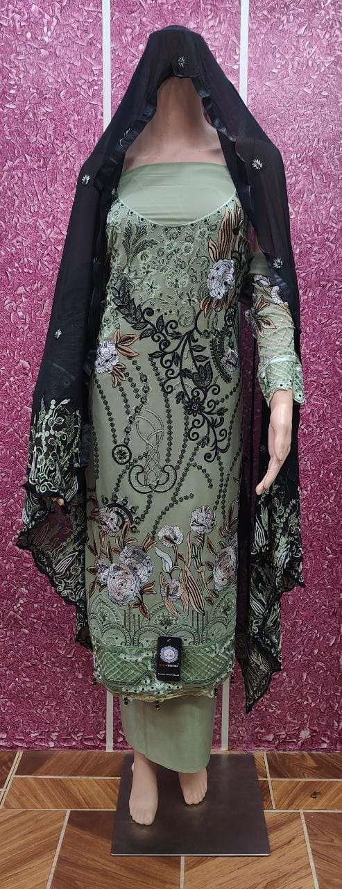 AFFAN CREATION HIT DESIGN 127 COLOURS BY AFFAN CREATION 127-A TO 127-C SERIES BEAUTIFUL STYLISH PAKISATNI SUITS FANCY COLORFUL CASUAL WEAR & ETHNIC WEAR & READY TO WEAR HEAVY FAUX GEORGETTE WITH EMBROIDERY DRESSES AT WHOLESALE PRICE