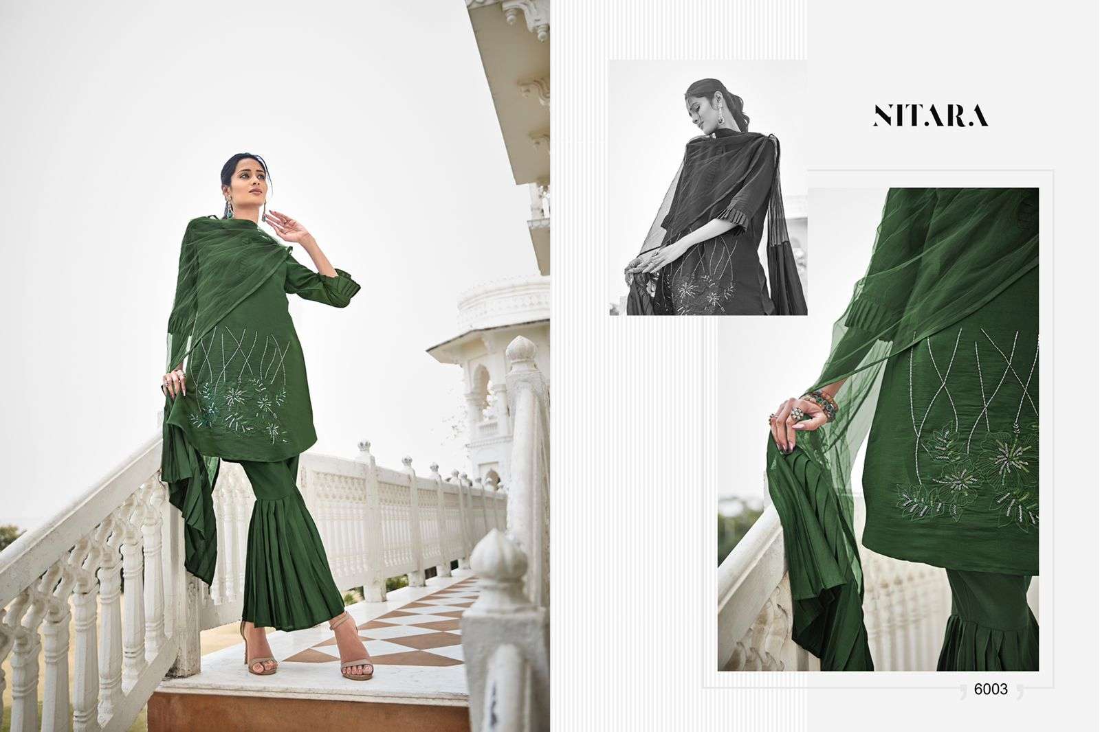 GLORY BY NITARA 6001 TO 6006 SERIES BEAUTIFUL SUITS COLORFUL STYLISH FANCY CASUAL WEAR & ETHNIC WEAR VISCOSE SILK DRESSES AT WHOLESALE PRICE