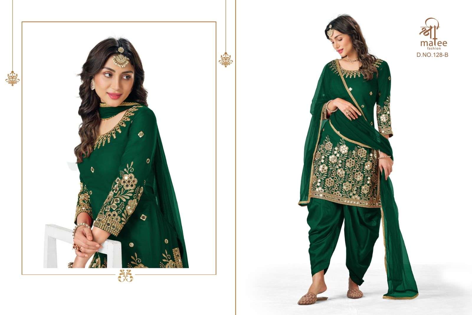 Bebo Vol-11 By Shree Matee Fashion 128-A To 128-D Series Designer Festive Suits Collection Beautiful Stylish Fancy Colorful Party Wear & Occasional Wear Soft Silk Embroidered Dresses At Wholesale Price