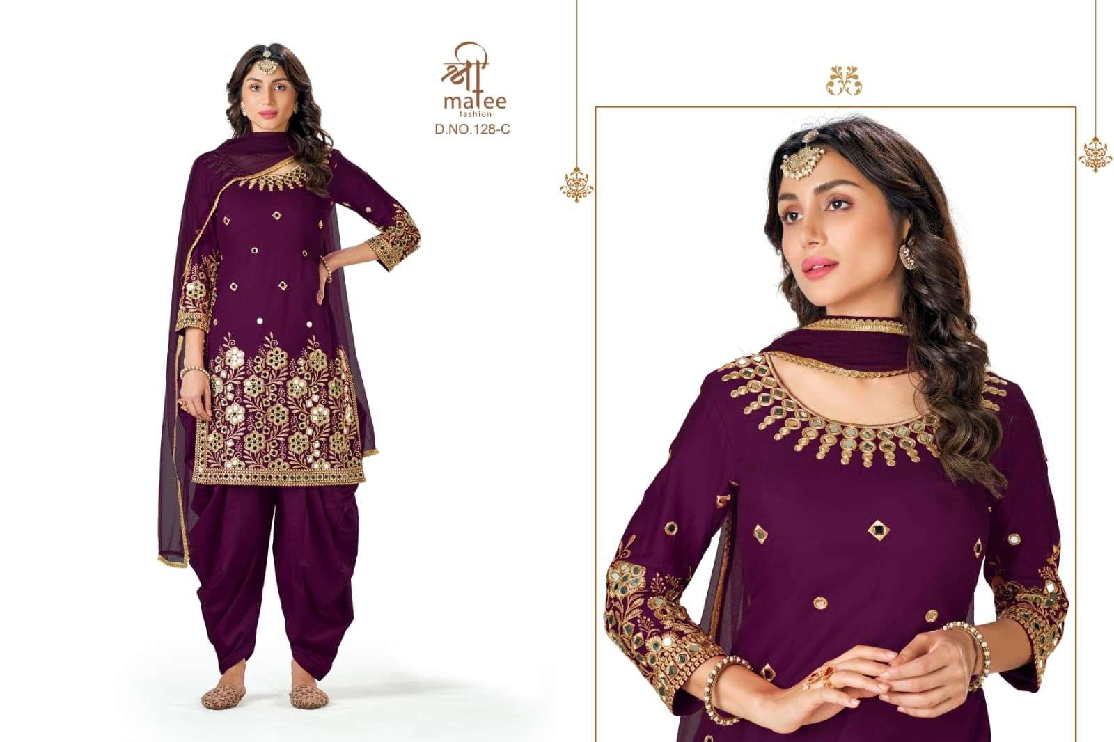 Bebo Vol-11 By Shree Matee Fashion 128-A To 128-D Series Designer Festive Suits Collection Beautiful Stylish Fancy Colorful Party Wear & Occasional Wear Soft Silk Embroidered Dresses At Wholesale Price