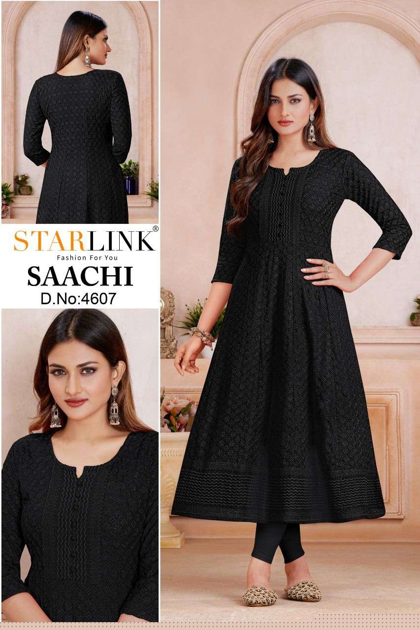 SAACHI BY STARLINK 4601 TO 4620 SERIES DESIGNER STYLISH FANCY COLORFUL BEAUTIFUL PARTY WEAR & ETHNIC WEAR COLLECTION RAYON KURTIS AT WHOLESALE PRICE