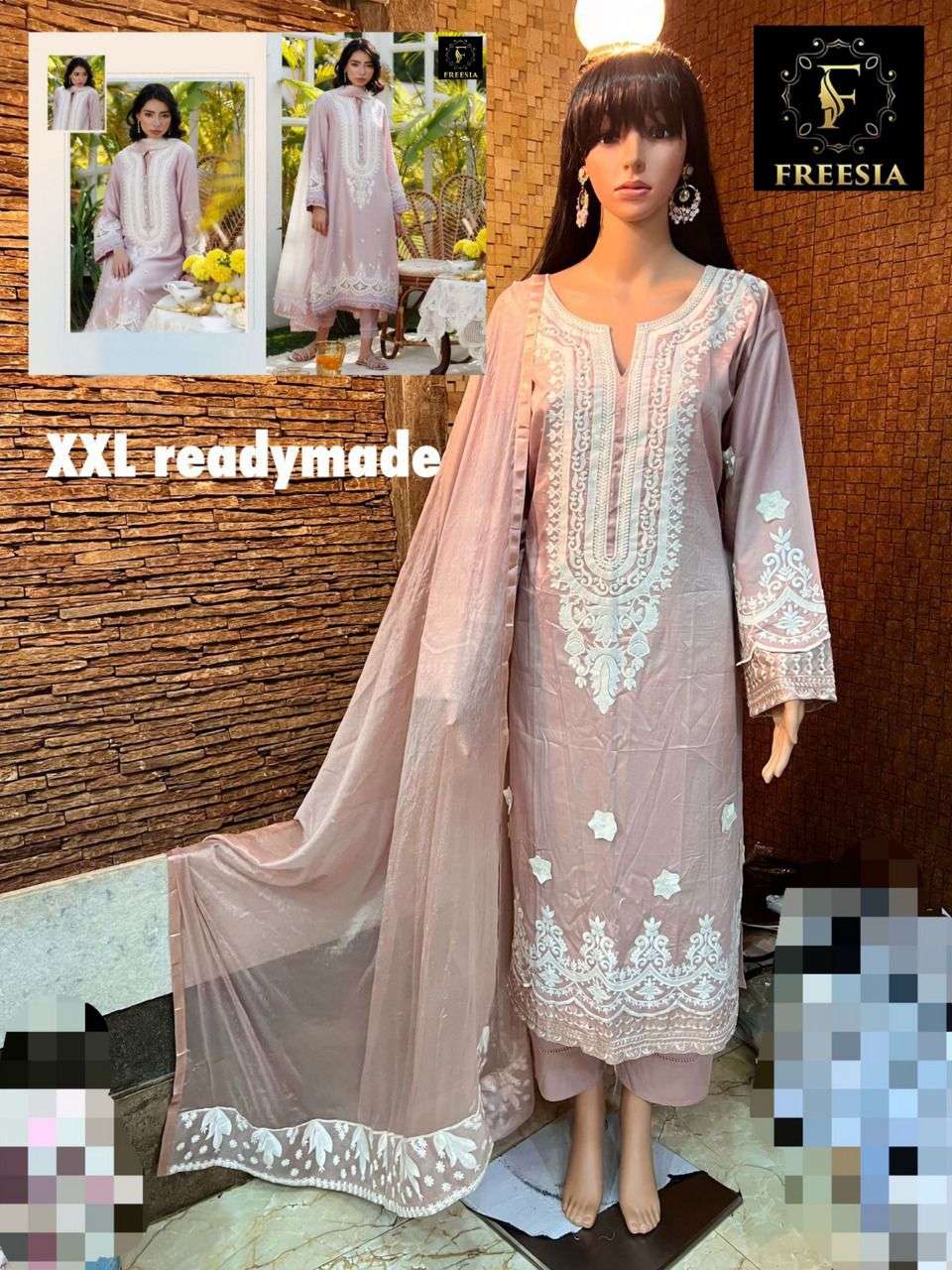 FREESIA BY FASHID WHOLESALE BEAUTIFUL PAKISTANI SUITS COLORFUL STYLISH FANCY CASUAL WEAR & ETHNIC WEAR COTTON EMBROIDERED DRESSES AT WHOLESALE PRICE