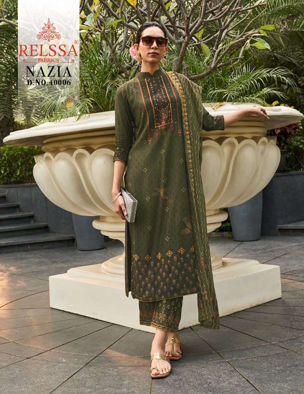 NAZIA BY RELSAA FABRICS 40001 TO 40006 SERIES BEAUTIFUL SUITS COLORFUL STYLISH FANCY CASUAL WEAR & ETHNIC WEAR PURE MODAL DIGITAL PRINT DRESSES AT WHOLESALE PRICE
