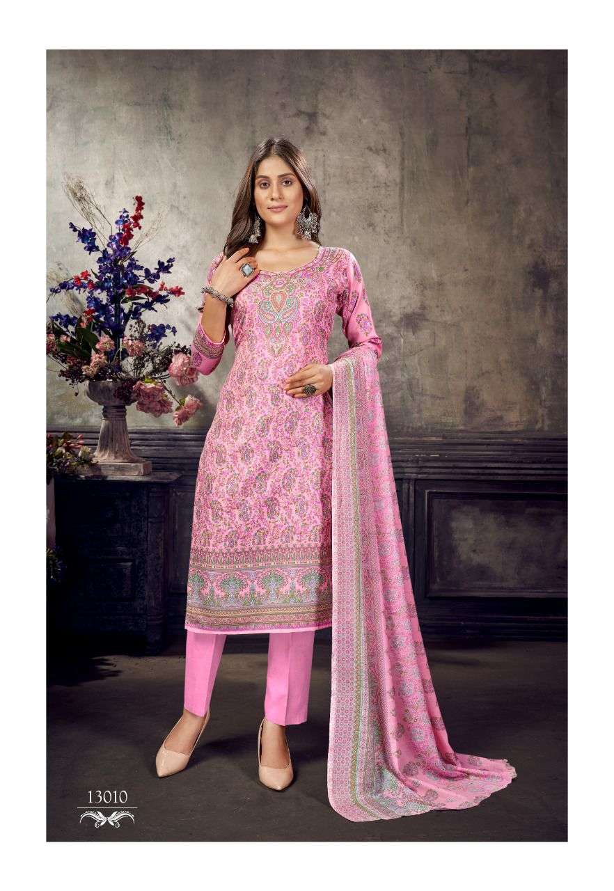 PAKIZAA VOL-13 BY SHIV GORI SILK MILLS 13001 TO 13012 SERIES BEAUTIFUL STYLISH SHARARA SUITS FANCY COLORFUL CASUAL WEAR & ETHNIC WEAR & READY TO WEAR HEAVY COTTON PRINTED DRESSES AT WHOLESALE PRICE