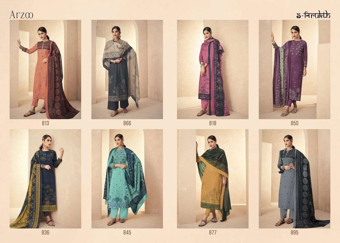 ARZOO BY S-NIRUKTH BEAUTIFUL SUITS COLORFUL STYLISH FANCY CASUAL WEAR & ETHNIC WEAR COTTON PRINT DRESSES AT WHOLESALE PRICE