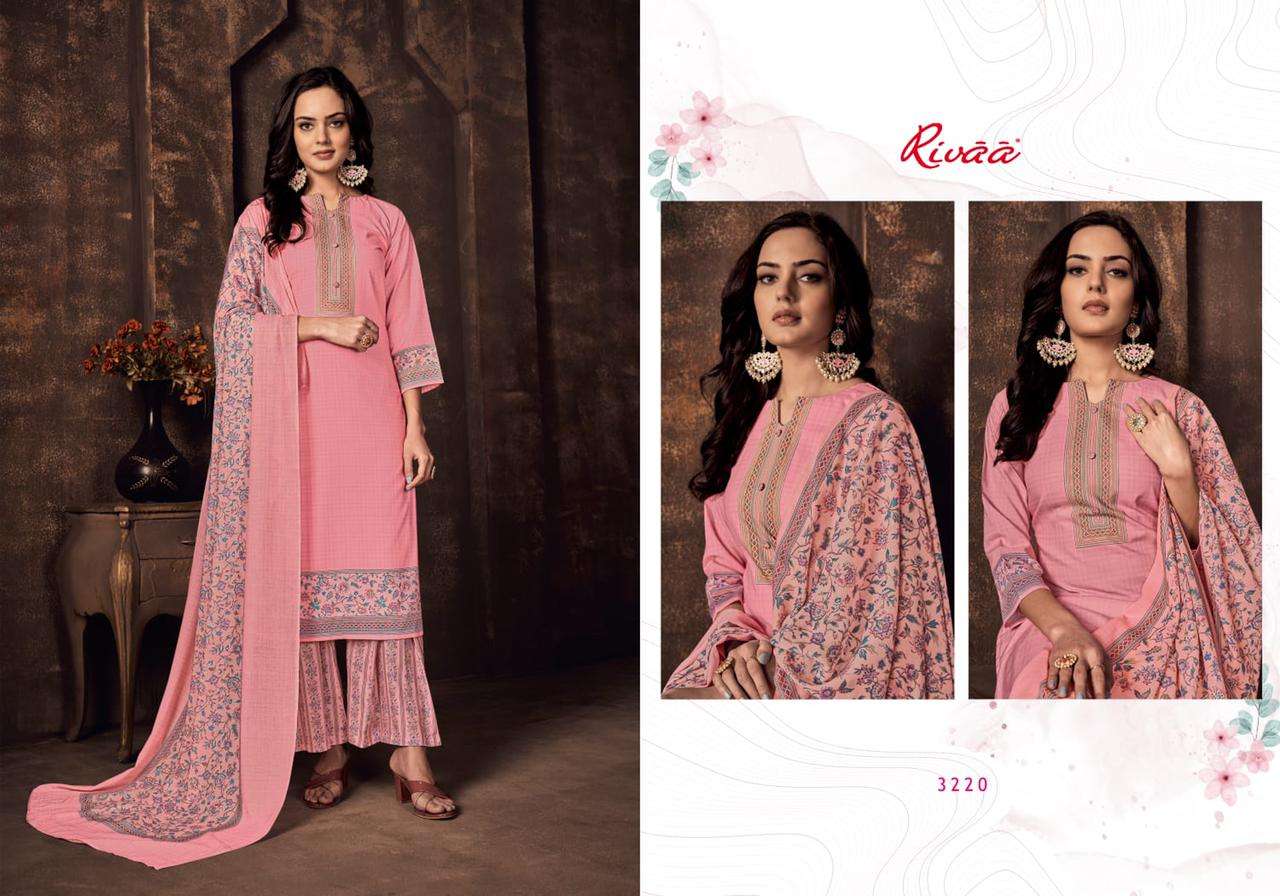 BASANT BY RIVAA 3219 TO 3225 SERIES BEAUTIFUL SUITS COLORFUL STYLISH FANCY CASUAL WEAR & ETHNIC WEAR COTTON DIGITAL PRINT DRESSES AT WHOLESALE PRICE
