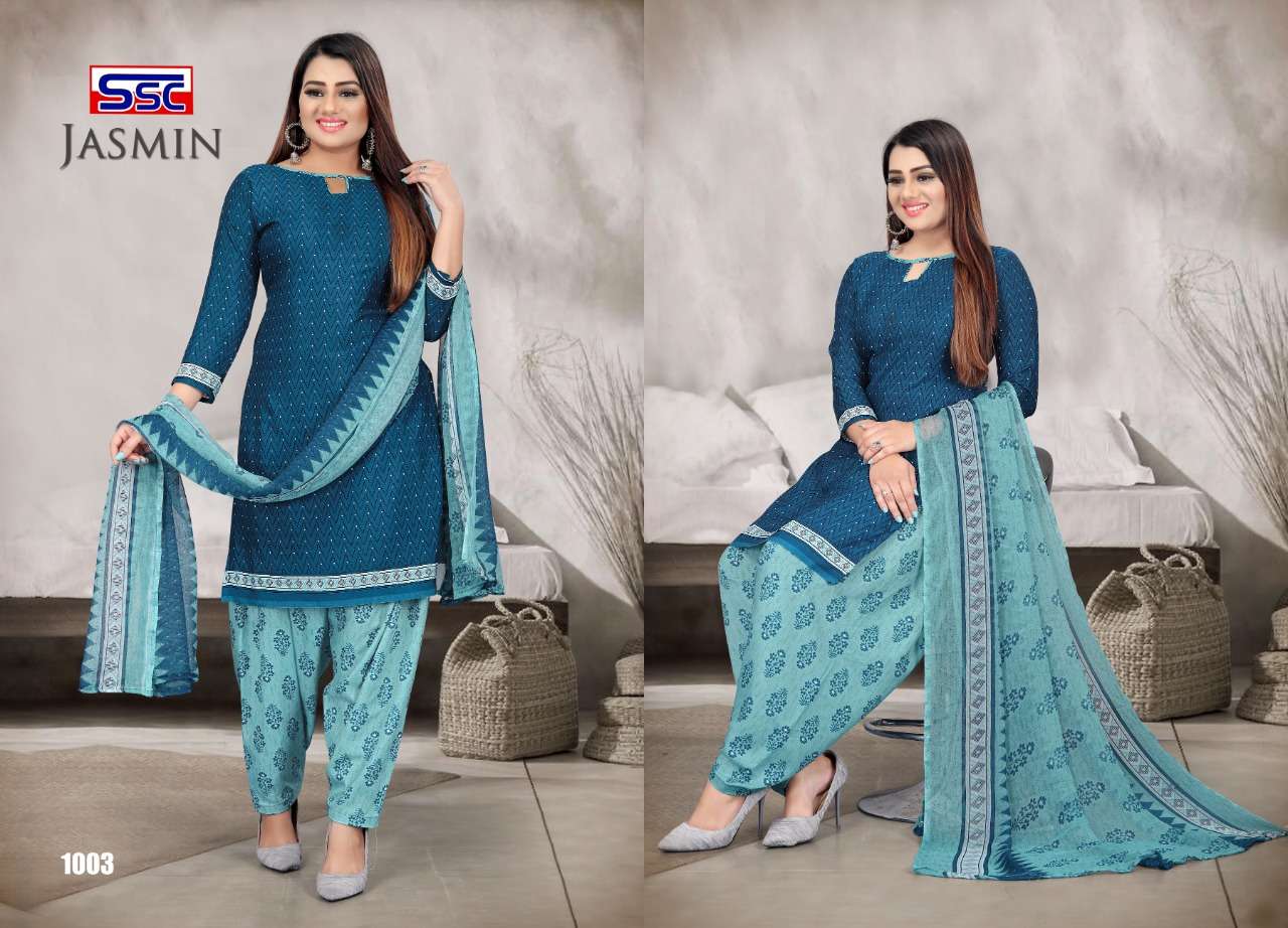 JASMIN VOL-24 BY SHREE SHANTI CREATION 1001 TO 1012 SERIES BEAUTIFUL SUITS STYLISH FANCY COLORFUL PARTY WEAR & OCCASIONAL WEAR HEAVY MICRO PRINT DRESSES AT WHOLESALE PRICE