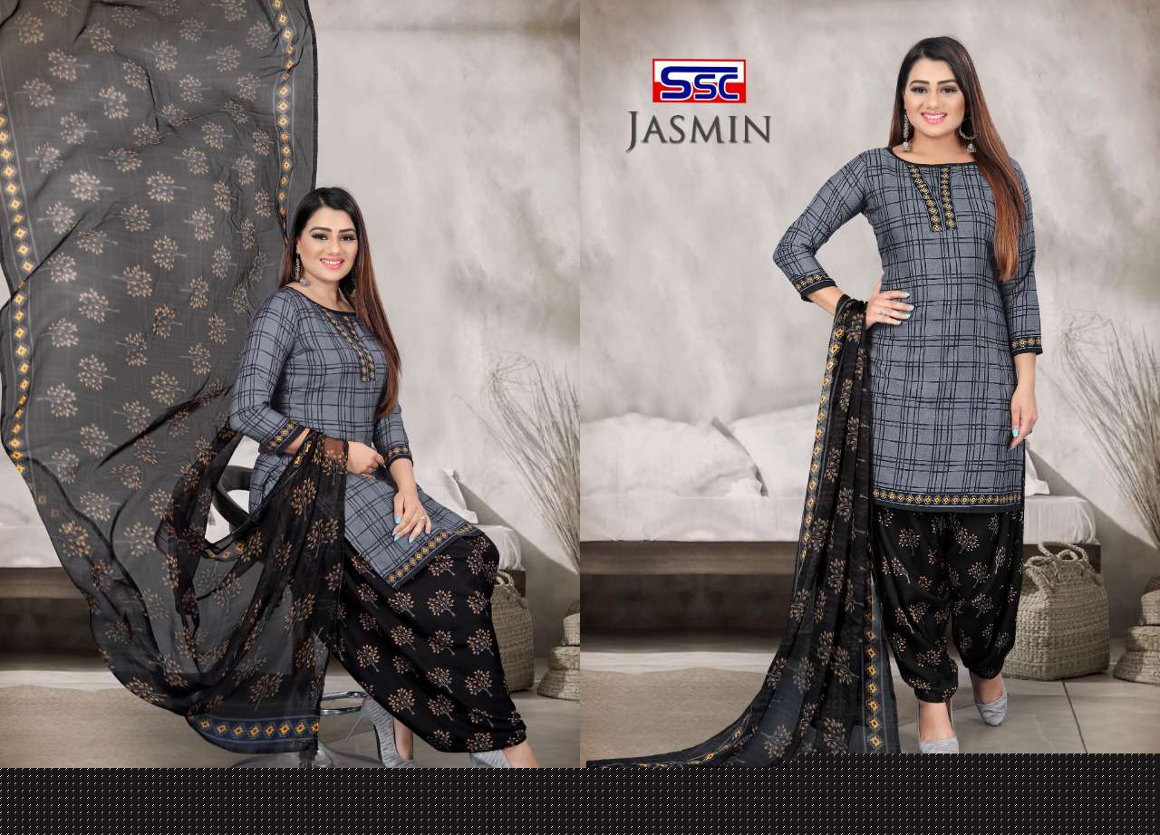 JASMIN VOL-24 BY SHREE SHANTI CREATION 1001 TO 1012 SERIES BEAUTIFUL SUITS STYLISH FANCY COLORFUL PARTY WEAR & OCCASIONAL WEAR HEAVY MICRO PRINT DRESSES AT WHOLESALE PRICE