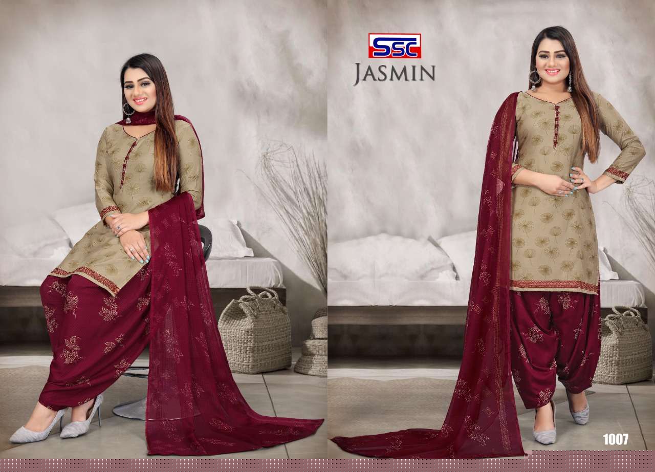 JASMIN VOL-24 BY SHREE SHANTI CREATION 1001 TO 1012 SERIES BEAUTIFUL SUITS STYLISH FANCY COLORFUL PARTY WEAR & OCCASIONAL WEAR HEAVY MICRO PRINT DRESSES AT WHOLESALE PRICE