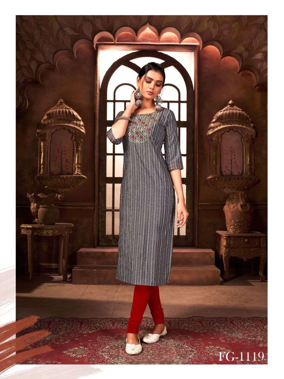 CHANCHAL BY FASHION GALLERIA 1107 TO 1112 SERIES DESIGNER STYLISH FANCY COLORFUL BEAUTIFUL PARTY WEAR & ETHNIC WEAR COLLECTION PURE COTTON KURTIS AT WHOLESALE PRICE