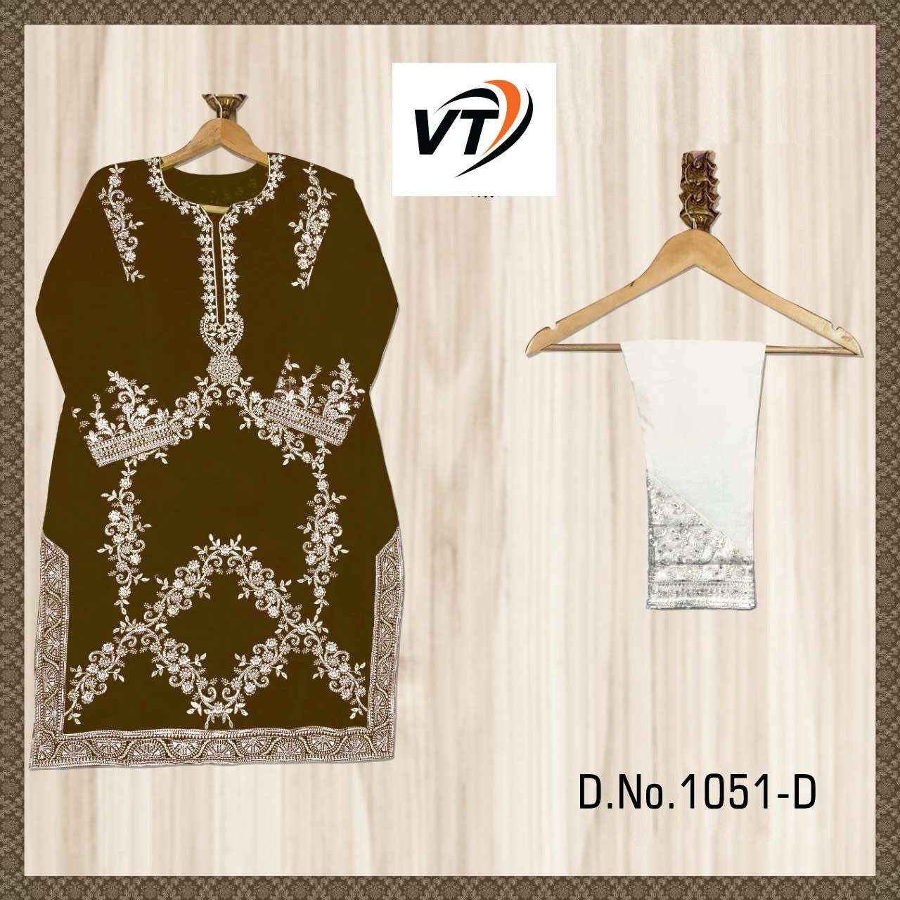 VT-1051 BY VIRATRA TEX 1051-A TO 1051-G SERIES BEAUTIFUL PAKISTANI SUITS STYLISH COLORFUL FANCY CASUAL WEAR & ETHNIC WEAR FAUX GEORGETTE DRESSES AT WHOLESALE PRICE