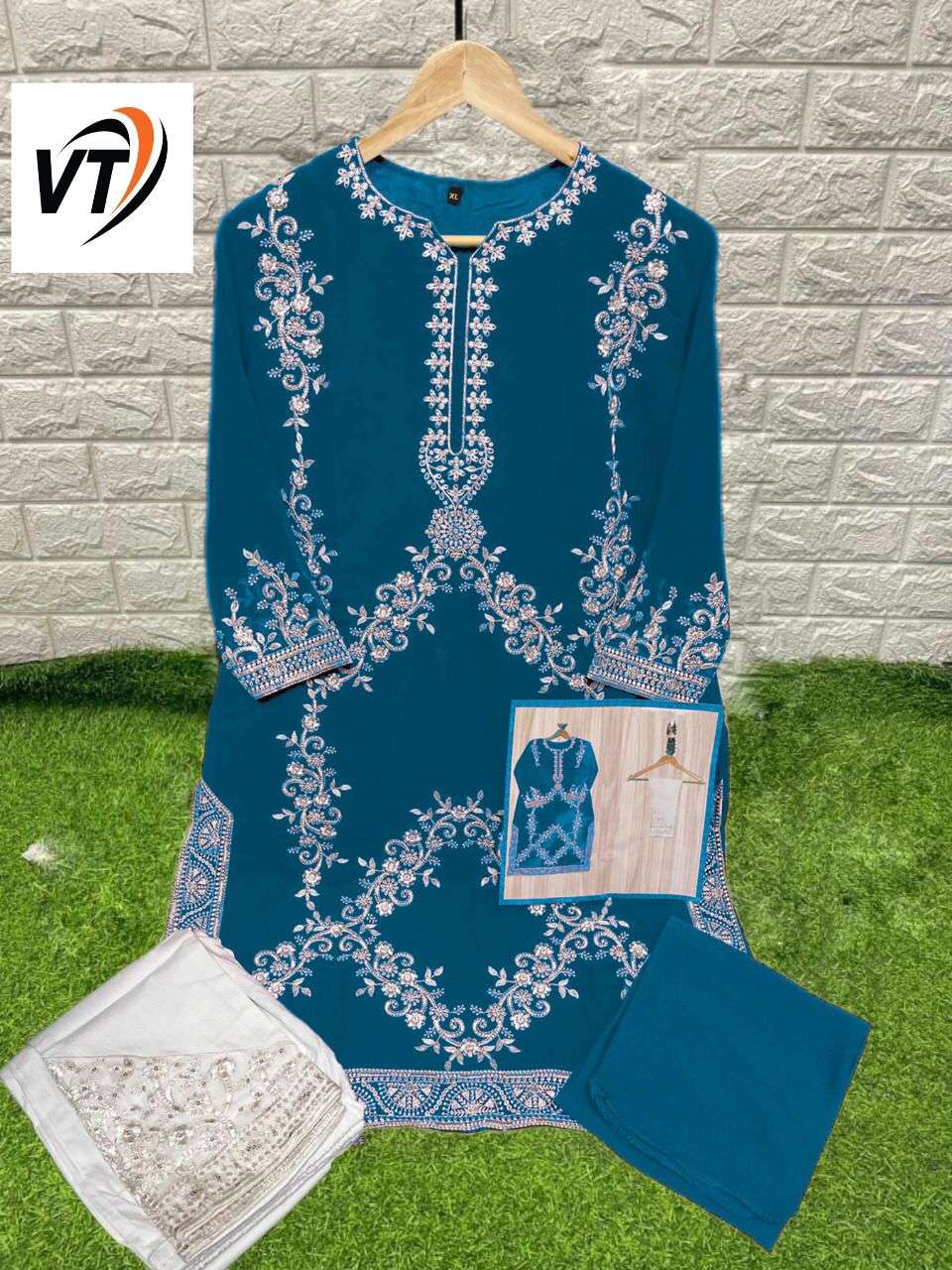 VT-1051 BY VIRATRA TEX 1051-A TO 1051-G SERIES BEAUTIFUL PAKISTANI SUITS STYLISH COLORFUL FANCY CASUAL WEAR & ETHNIC WEAR FAUX GEORGETTE DRESSES AT WHOLESALE PRICE