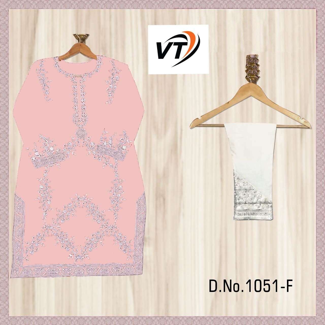 VT-1051 BY VIRATRA TEX 1051-A TO 1051-G SERIES BEAUTIFUL PAKISTANI SUITS STYLISH COLORFUL FANCY CASUAL WEAR & ETHNIC WEAR FAUX GEORGETTE DRESSES AT WHOLESALE PRICE