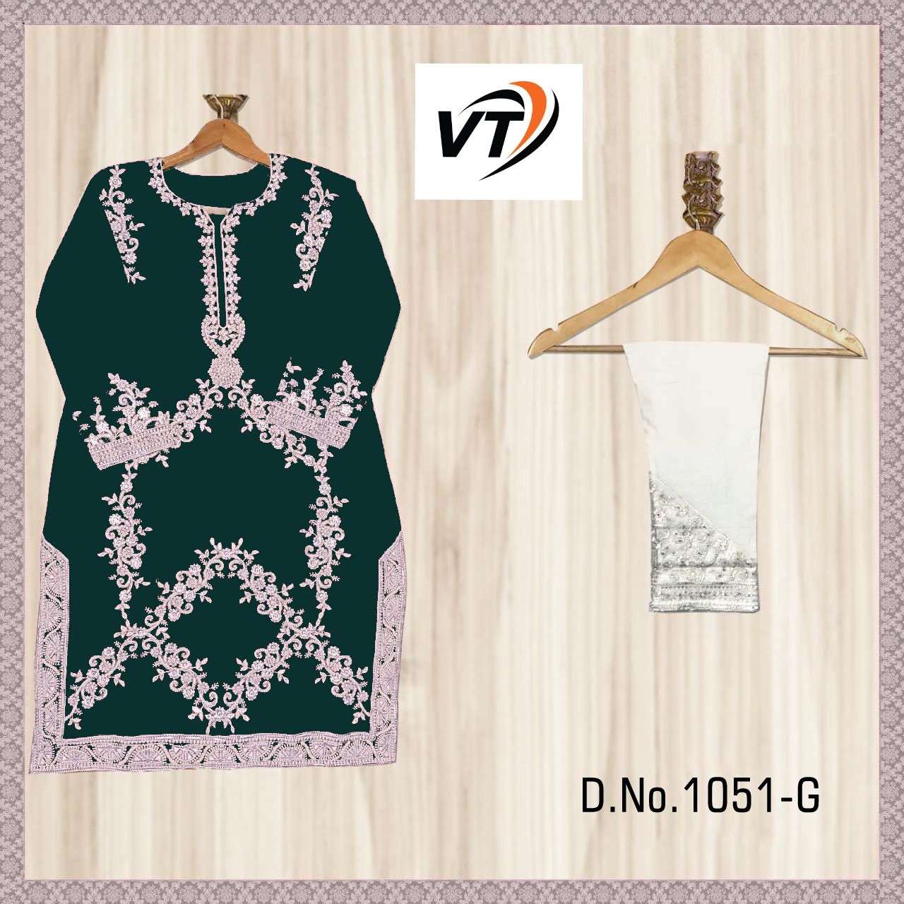 VT-1051 BY VIRATRA TEX 1051-A TO 1051-G SERIES BEAUTIFUL PAKISTANI SUITS STYLISH COLORFUL FANCY CASUAL WEAR & ETHNIC WEAR FAUX GEORGETTE DRESSES AT WHOLESALE PRICE