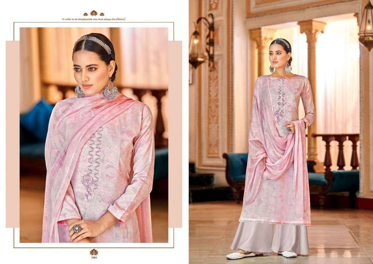 SUKOON BY SALVI FASHION 1001 TO 1008 SERIES BEAUTIFUL SUITS COLORFUL STYLISH FANCY CASUAL WEAR & ETHNIC WEAR JAM SILK PRINT DRESSES AT WHOLESALE PRICE