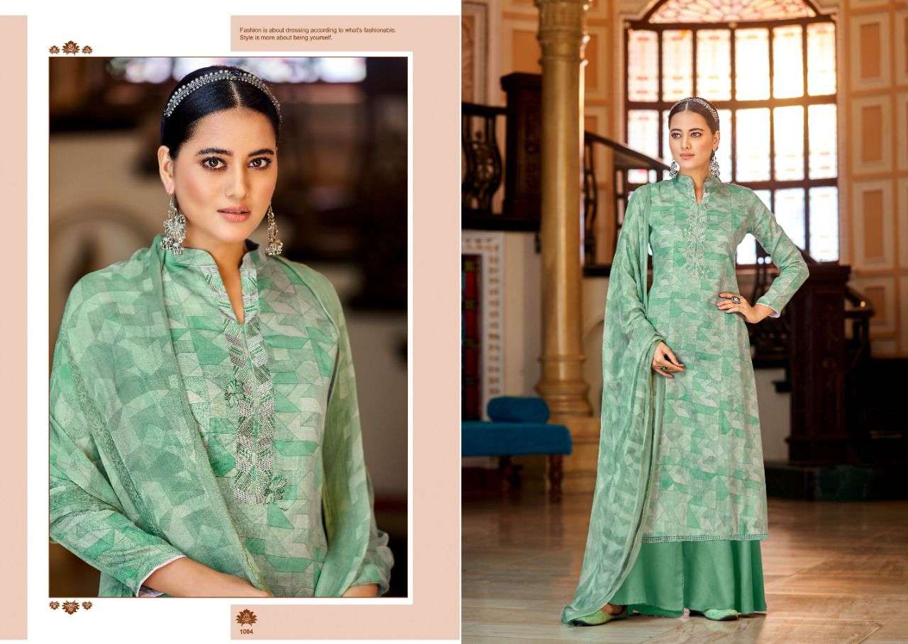 SUKOON BY SALVI FASHION 1001 TO 1008 SERIES BEAUTIFUL SUITS COLORFUL STYLISH FANCY CASUAL WEAR & ETHNIC WEAR JAM SILK PRINT DRESSES AT WHOLESALE PRICE