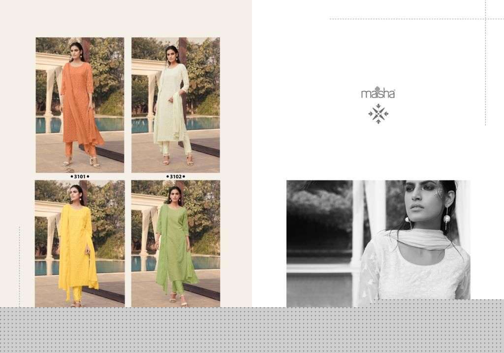 Hazel By Maisha 3101 To 3104 Series Beautiful Suits Colorful Stylish Fancy Casual Wear & Ethnic Wear Heavy Georgette Dresses At Wholesale Price