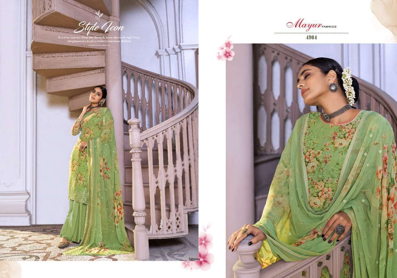 VANDANA BY MAYUR FABRICS 4901 TO 4906 SERIES BEAUTIFUL SUITS COLORFUL STYLISH FANCY CASUAL WEAR & ETHNIC WEAR PURE COTTON PRINT DRESSES AT WHOLESALE PRICE