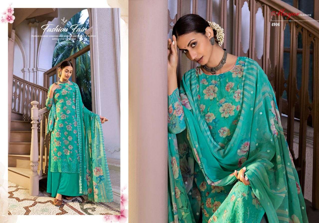 VANDANA BY MAYUR FABRICS 4901 TO 4906 SERIES BEAUTIFUL SUITS COLORFUL STYLISH FANCY CASUAL WEAR & ETHNIC WEAR PURE COTTON PRINT DRESSES AT WHOLESALE PRICE