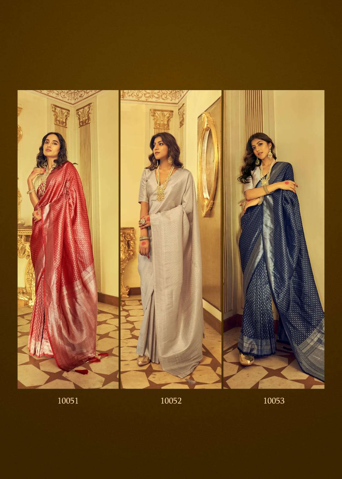 Akansha By Rajpath 10051 To 10056 Series Indian Traditional Wear Collection Beautiful Stylish Fancy Colorful Party Wear & Occasional Wear Soft Kanjivaram Sarees At Wholesale Price