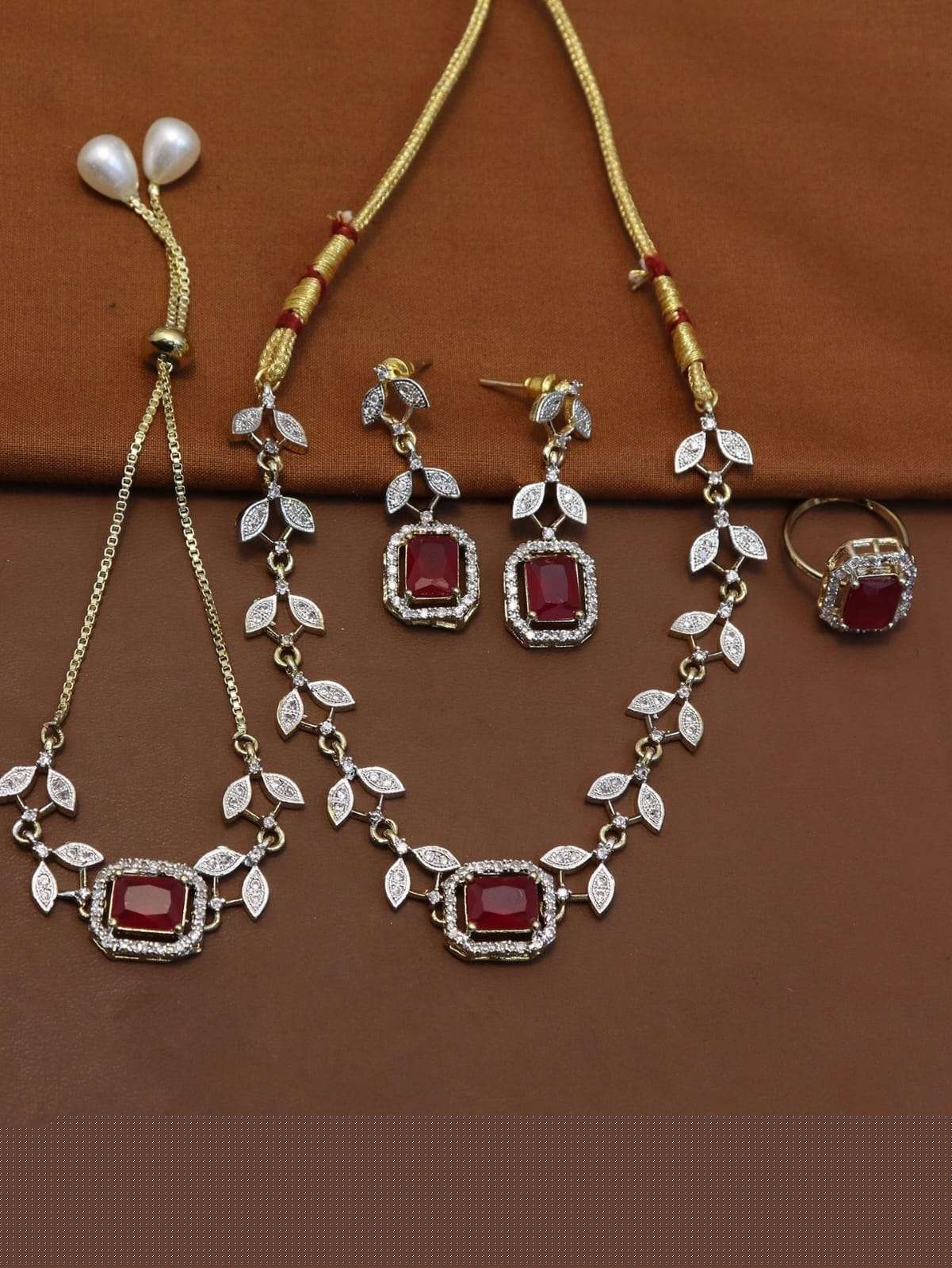 S-468 BY FASHID WHOLESALE 01 TO 04 SERIES TRADITIONAL IMITATION JEWELLERY FOR INDIAN ATTIRE AT EXCLUSIVE RANGE.