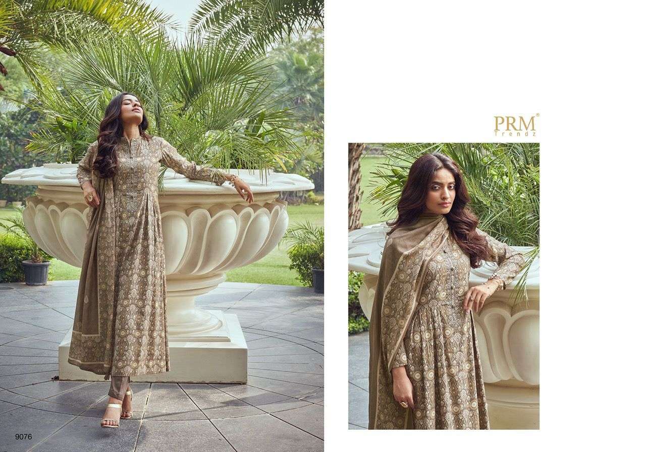 VOGUE VOL-5 BY PRM TRENDZ 9074 TO 9083 SERIES BEAUTIFUL SUITS COLORFUL STYLISH FANCY CASUAL WEAR & ETHNIC WEAR PURE VISCOSE MUSLIN DIGITAL PRINT DRESSES AT WHOLESALE PRICE