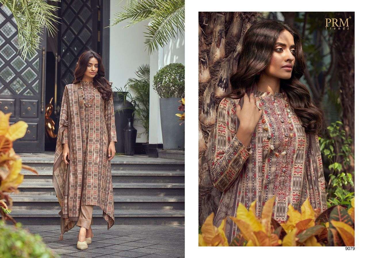VOGUE VOL-5 BY PRM TRENDZ 9074 TO 9083 SERIES BEAUTIFUL SUITS COLORFUL STYLISH FANCY CASUAL WEAR & ETHNIC WEAR PURE VISCOSE MUSLIN DIGITAL PRINT DRESSES AT WHOLESALE PRICE