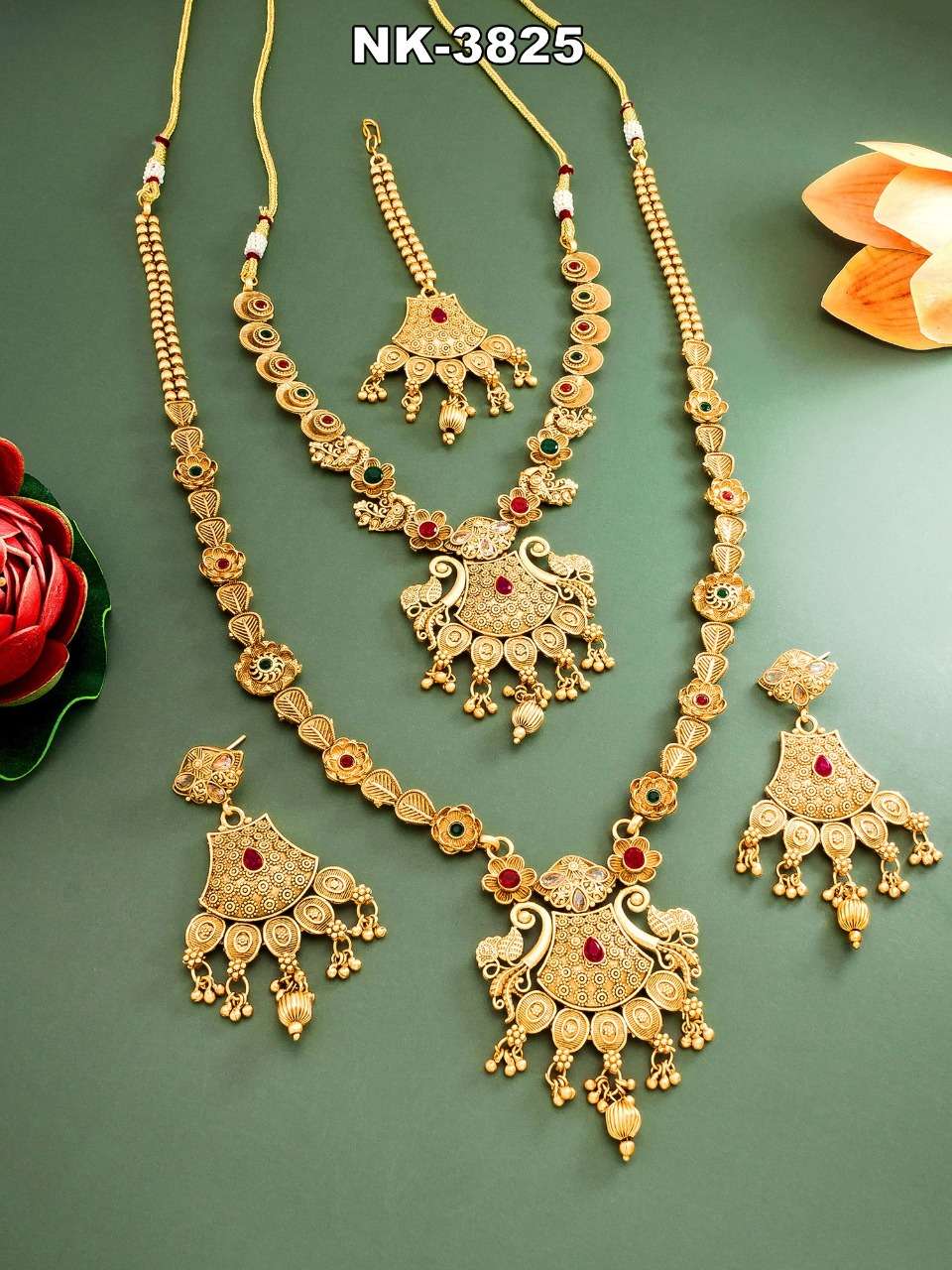 NK-3824 SERIES BY FASHID WHOLESALE TRADITIONAL IMITATION JEWELLERY FOR INDIAN ATTIRE AT EXCLUSIVE RANGE.