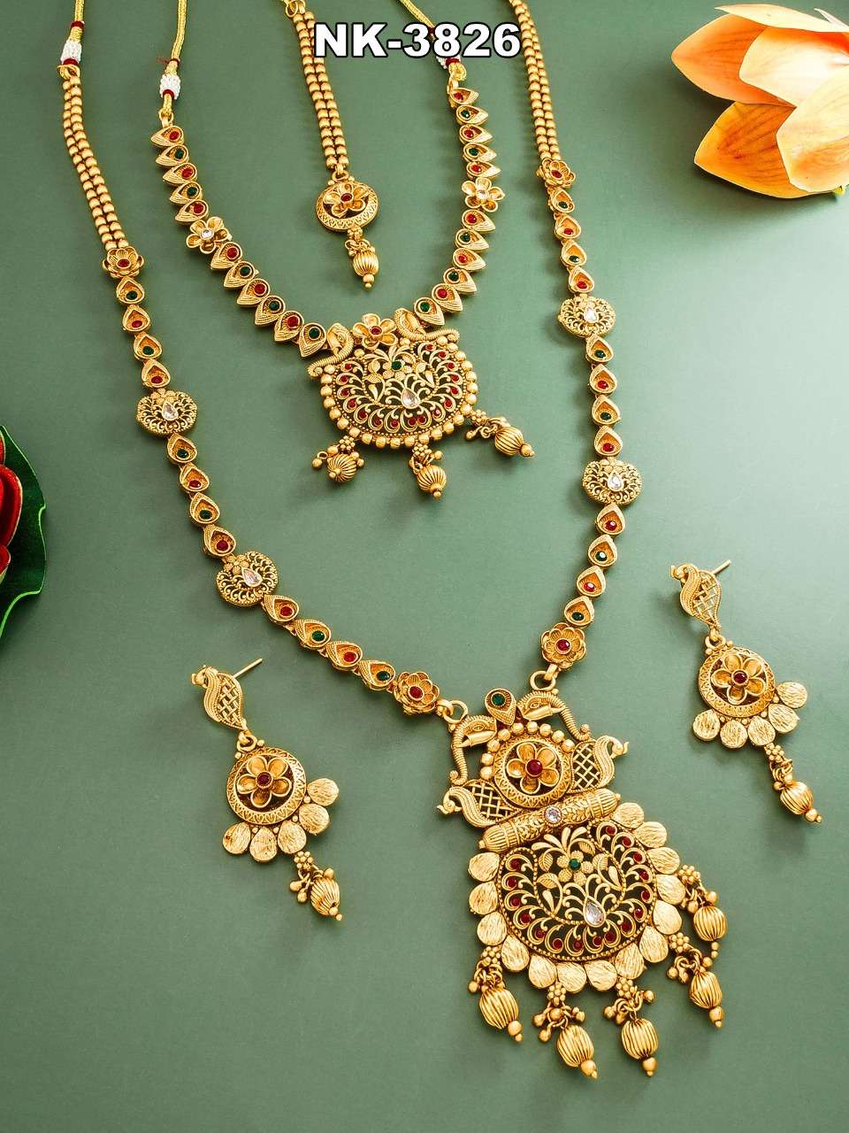 NK-3824 SERIES BY FASHID WHOLESALE TRADITIONAL IMITATION JEWELLERY FOR INDIAN ATTIRE AT EXCLUSIVE RANGE.