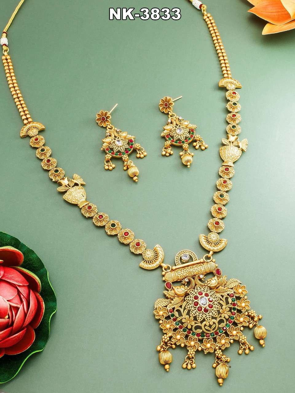 NK-3824 SERIES BY FASHID WHOLESALE TRADITIONAL IMITATION JEWELLERY FOR INDIAN ATTIRE AT EXCLUSIVE RANGE.