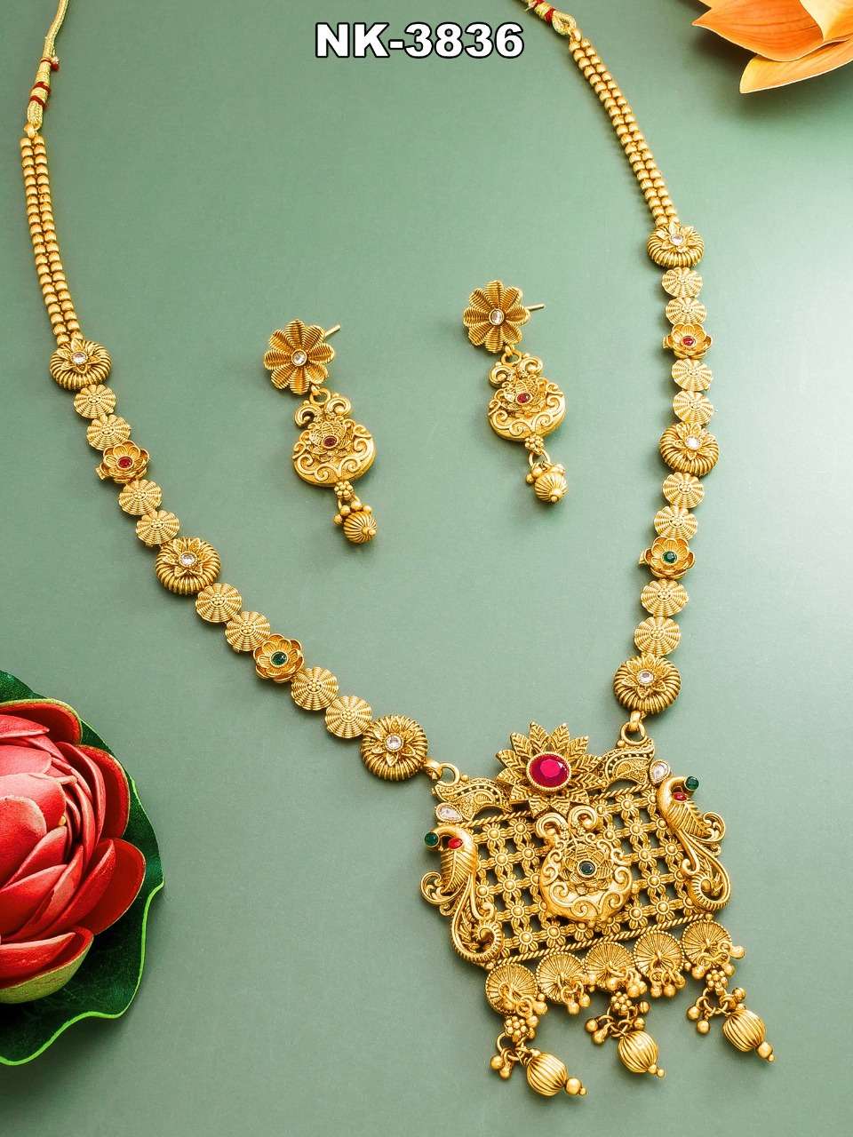 NK-3824 SERIES BY FASHID WHOLESALE TRADITIONAL IMITATION JEWELLERY FOR INDIAN ATTIRE AT EXCLUSIVE RANGE.