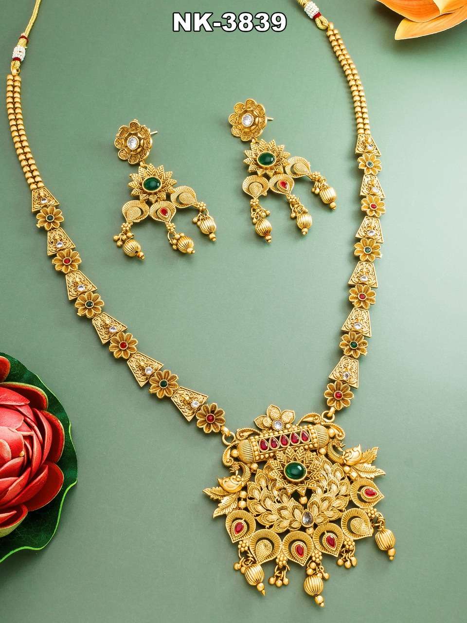 NK-3824 SERIES BY FASHID WHOLESALE TRADITIONAL IMITATION JEWELLERY FOR INDIAN ATTIRE AT EXCLUSIVE RANGE.