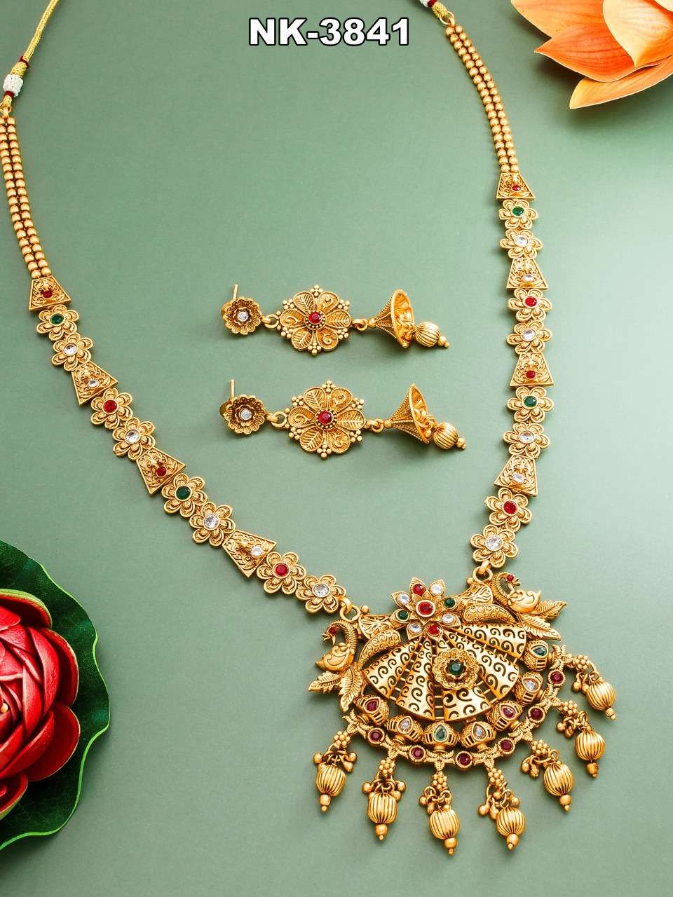 NK-3824 SERIES BY FASHID WHOLESALE TRADITIONAL IMITATION JEWELLERY FOR INDIAN ATTIRE AT EXCLUSIVE RANGE.